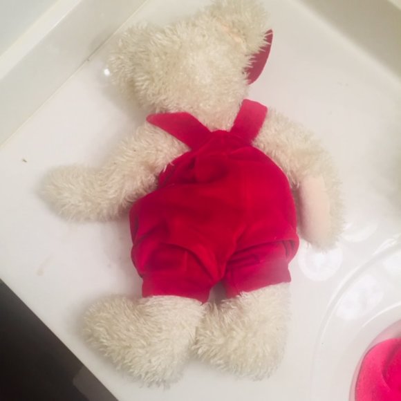 Retired Oversized Boyds Bear Red Hearts Valentines - Picture 7 of 9
